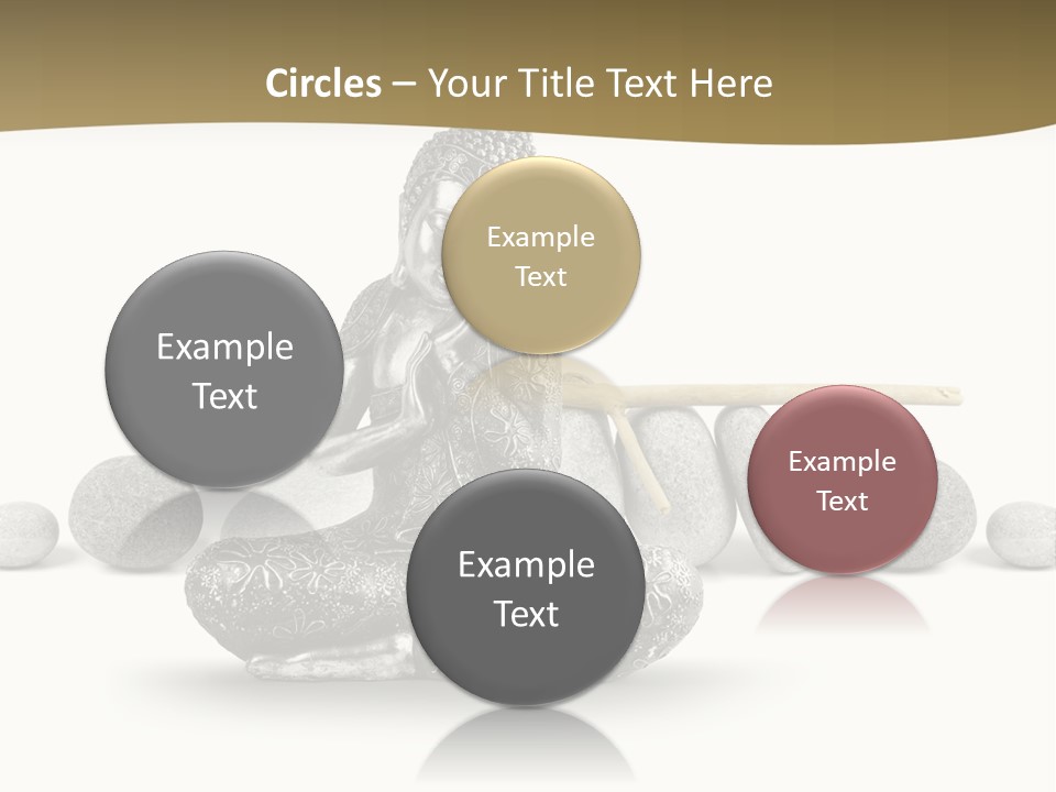 Inde Bouddhisme Fond Blanc PowerPoint Template