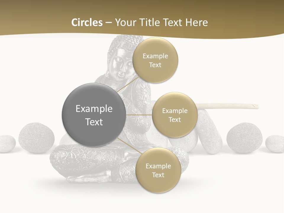 Inde Bouddhisme Fond Blanc PowerPoint Template