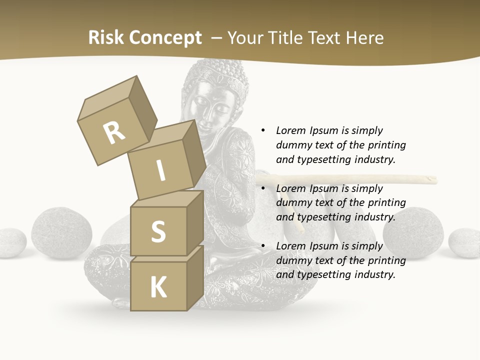 Inde Bouddhisme Fond Blanc PowerPoint Template