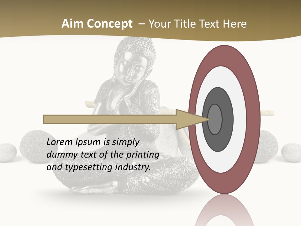 Inde Bouddhisme Fond Blanc PowerPoint Template