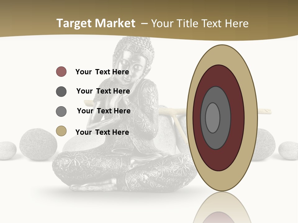 Inde Bouddhisme Fond Blanc PowerPoint Template