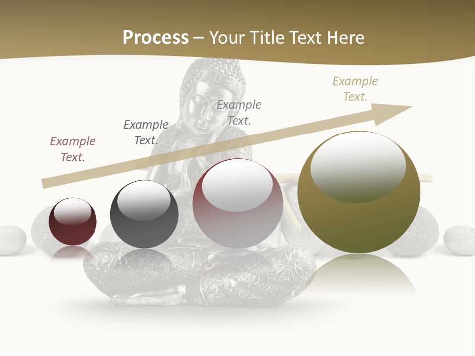 Inde Bouddhisme Fond Blanc PowerPoint Template