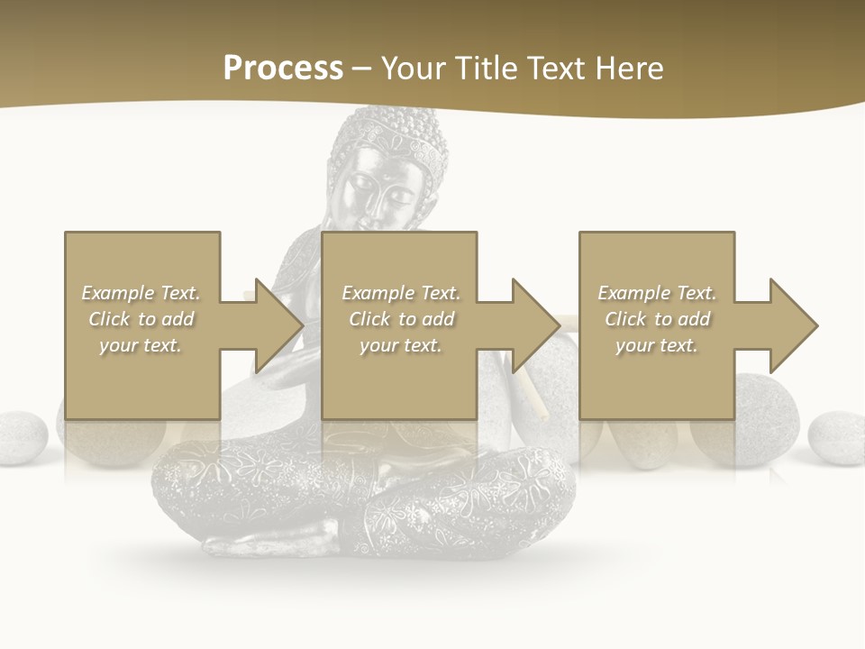 Inde Bouddhisme Fond Blanc PowerPoint Template