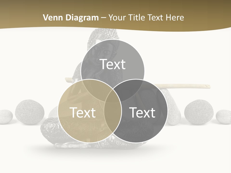 Inde Bouddhisme Fond Blanc PowerPoint Template