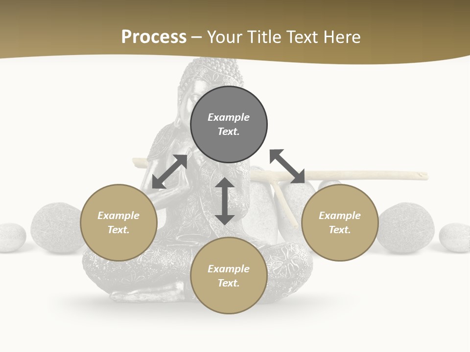 Inde Bouddhisme Fond Blanc PowerPoint Template