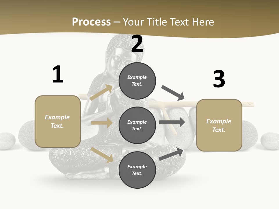 Inde Bouddhisme Fond Blanc PowerPoint Template