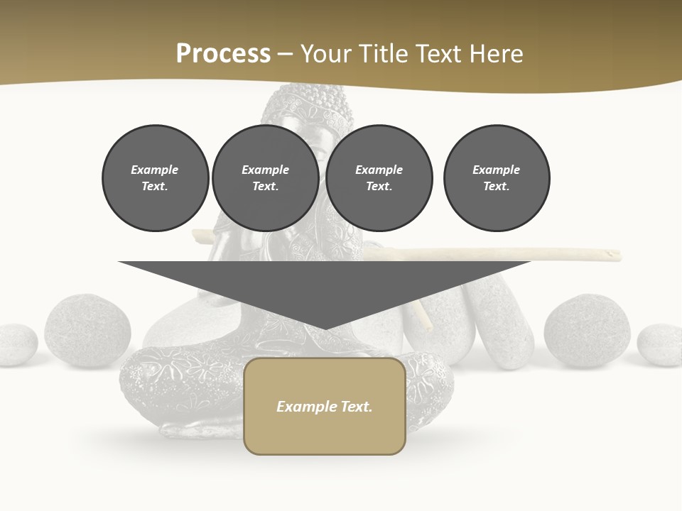 Inde Bouddhisme Fond Blanc PowerPoint Template