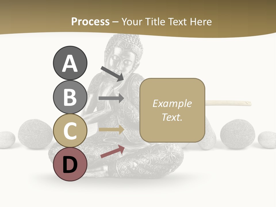 Inde Bouddhisme Fond Blanc PowerPoint Template