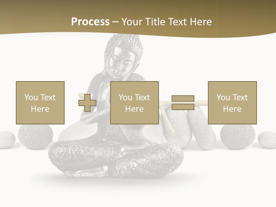 Inde Bouddhisme Fond Blanc PowerPoint Template