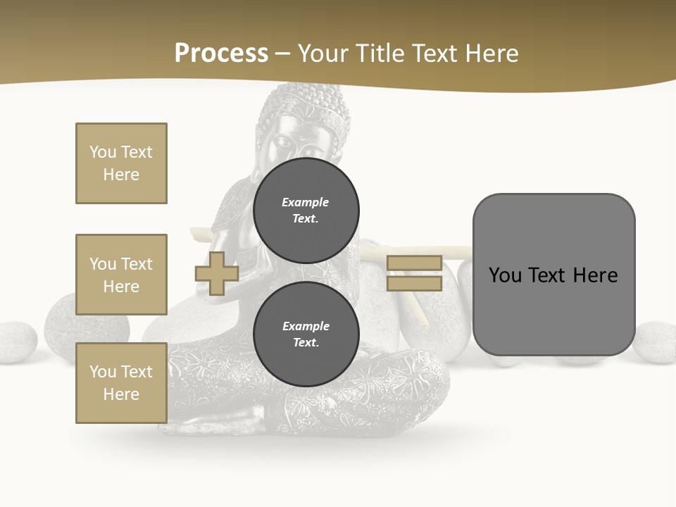 Inde Bouddhisme Fond Blanc PowerPoint Template