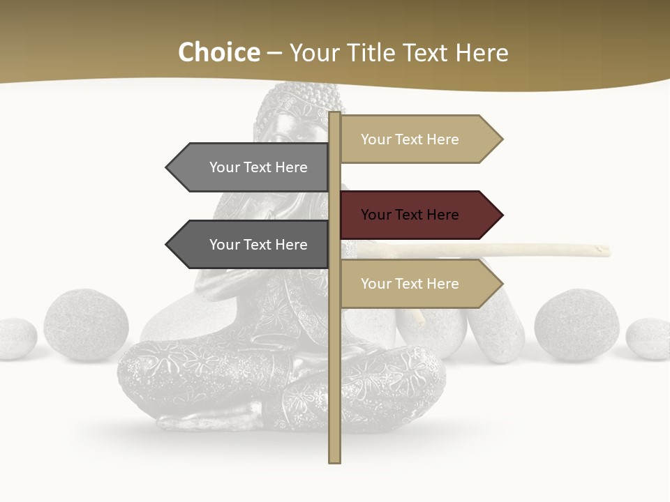 Inde Bouddhisme Fond Blanc PowerPoint Template