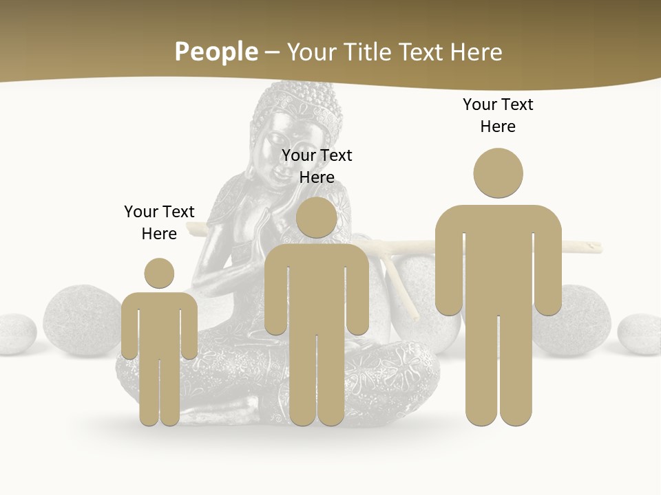 Inde Bouddhisme Fond Blanc PowerPoint Template