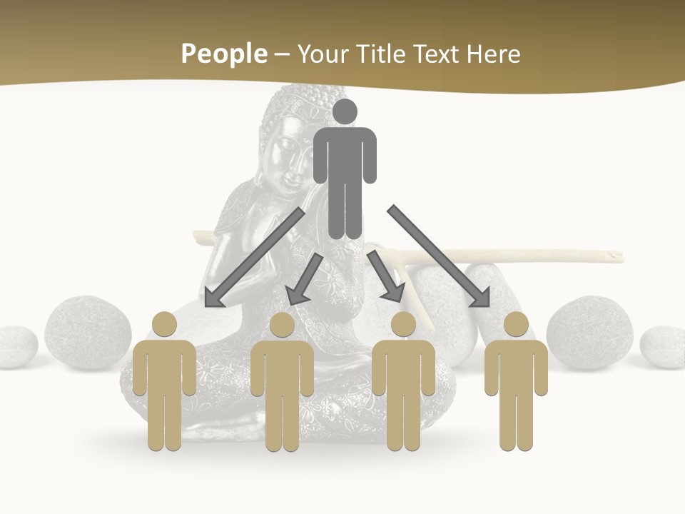 Inde Bouddhisme Fond Blanc PowerPoint Template