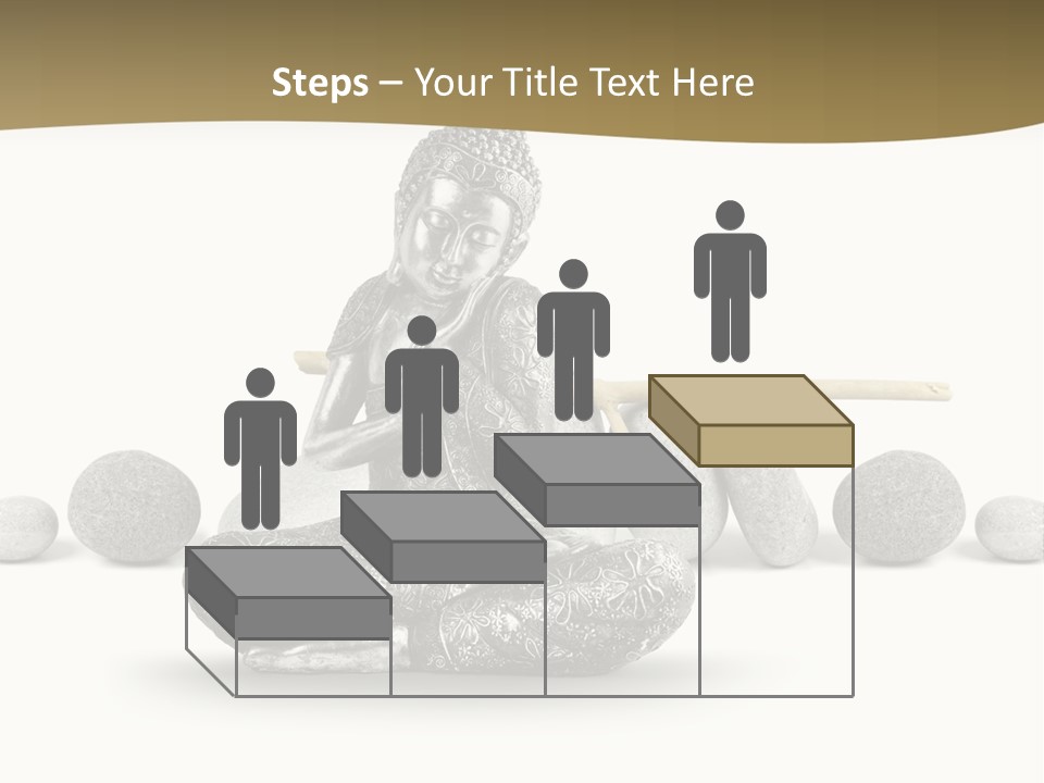 Inde Bouddhisme Fond Blanc PowerPoint Template