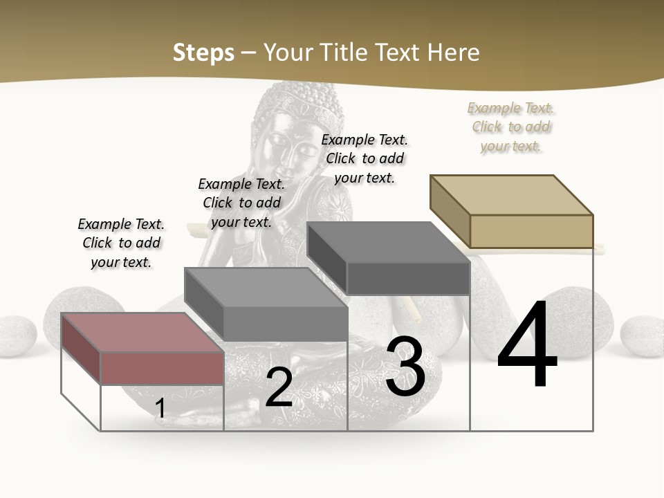 Inde Bouddhisme Fond Blanc PowerPoint Template