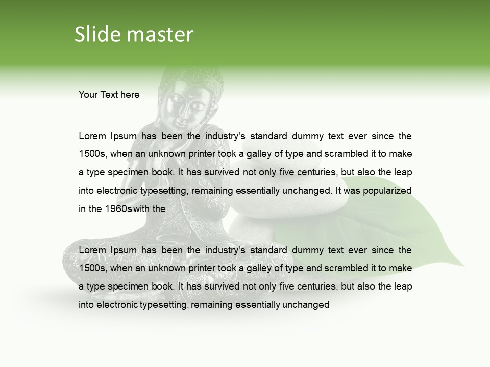 Nirvana Boudisme Puret PowerPoint Template