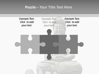 Prier Puret Bouddha PowerPoint Template