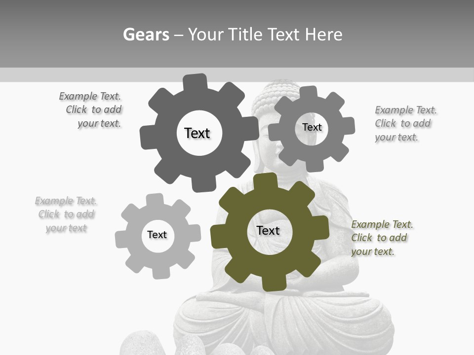 Prier Puret Bouddha PowerPoint Template