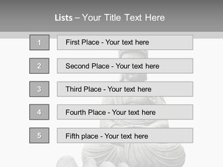 Prier Puret Bouddha PowerPoint Template