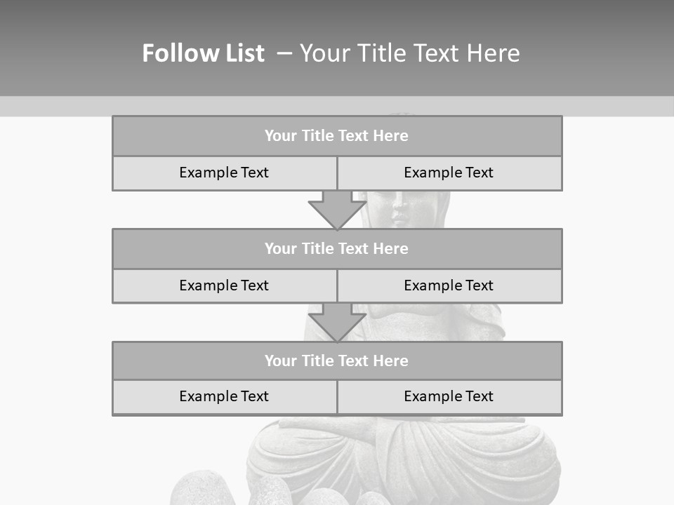 Prier Puret Bouddha PowerPoint Template