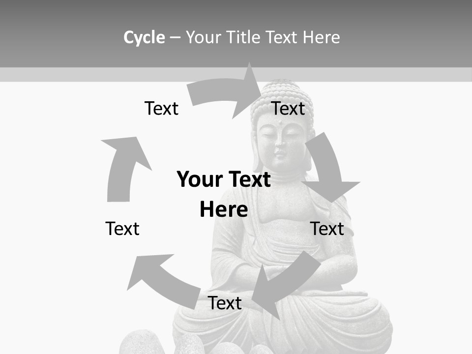 Prier Puret Bouddha PowerPoint Template