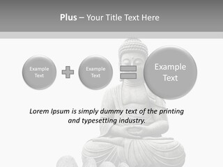 Prier Puret Bouddha PowerPoint Template