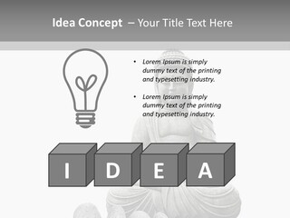 Prier Puret Bouddha PowerPoint Template
