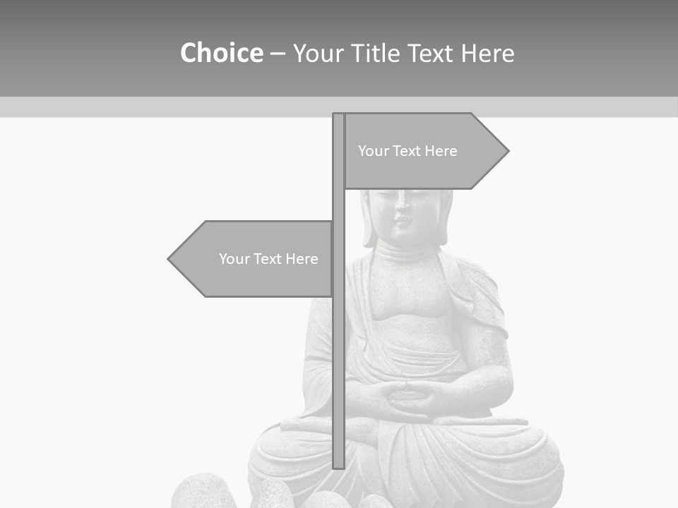 Prier Puret Bouddha PowerPoint Template