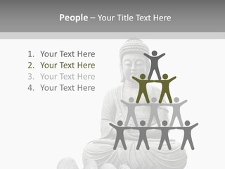 Prier Puret Bouddha PowerPoint Template