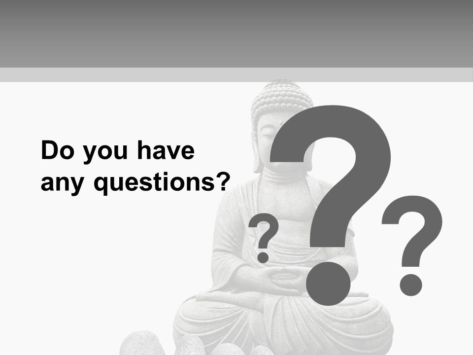 Prier Puret Bouddha PowerPoint Template