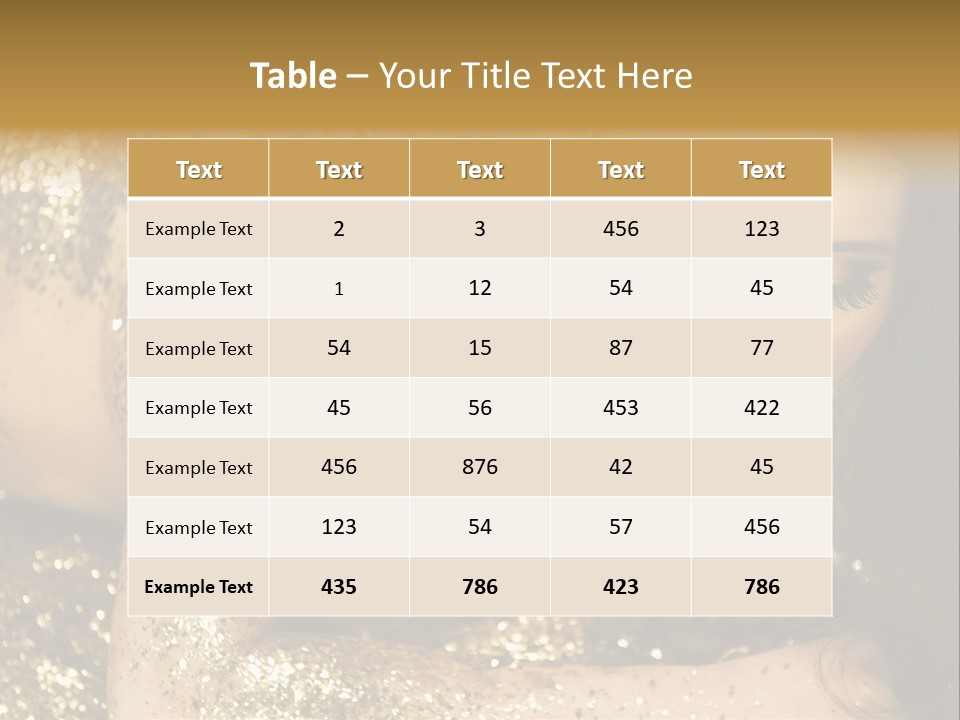 Shiny Golden Idea PowerPoint Template