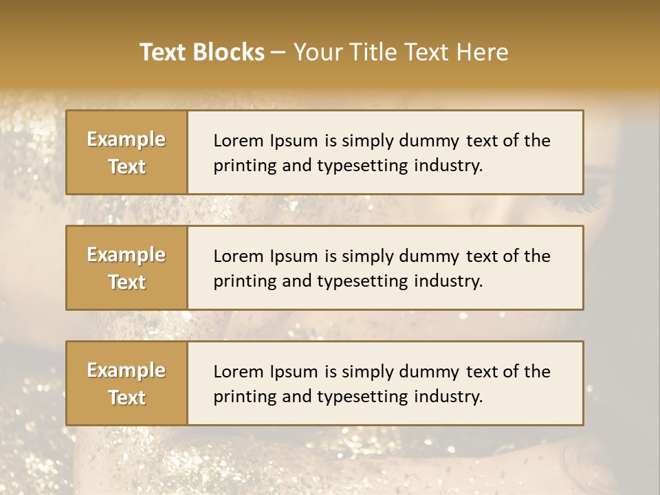 Shiny Golden Idea PowerPoint Template
