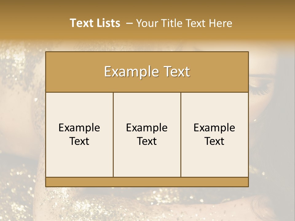 Shiny Golden Idea PowerPoint Template