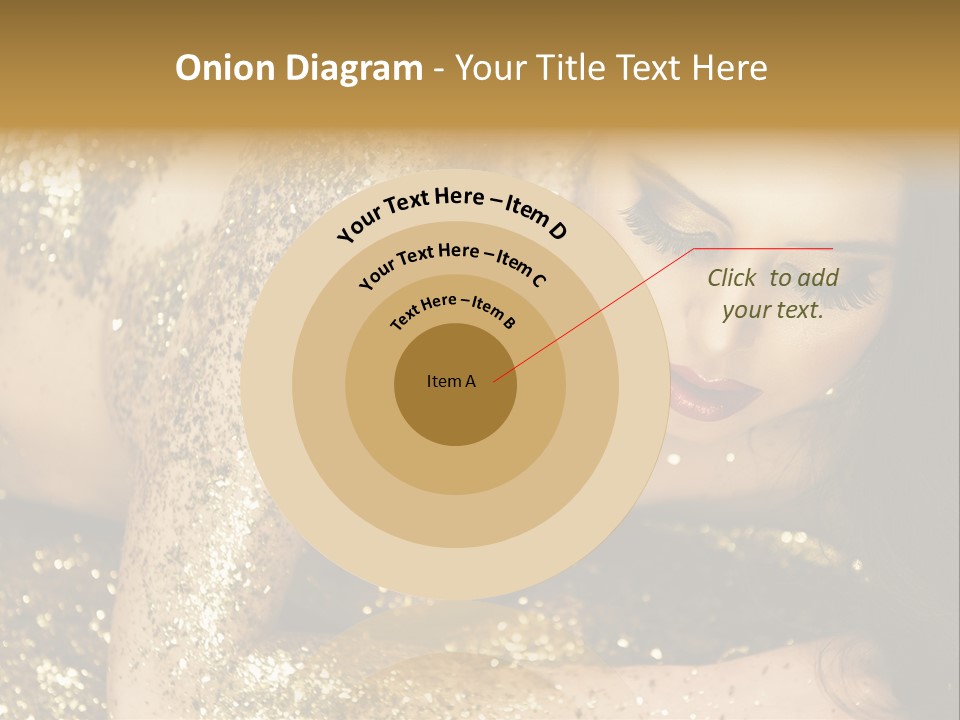 Shiny Golden Idea PowerPoint Template