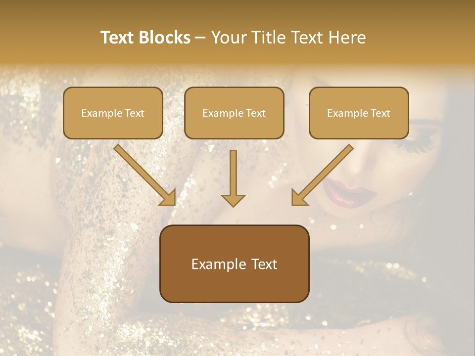 Shiny Golden Idea PowerPoint Template