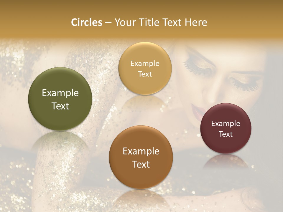 Shiny Golden Idea PowerPoint Template