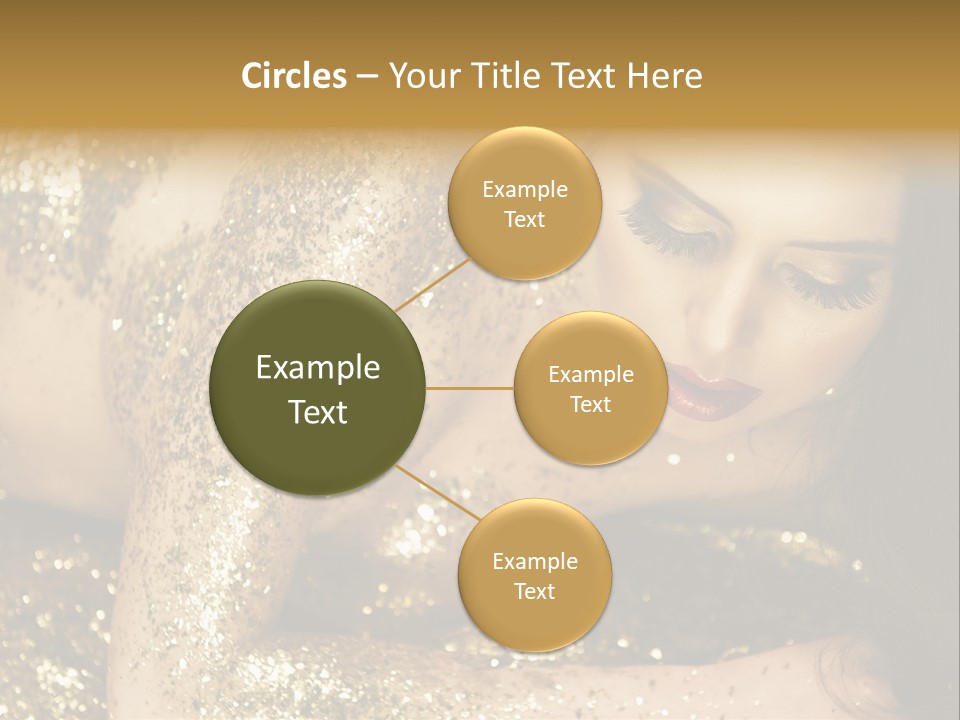 Shiny Golden Idea PowerPoint Template