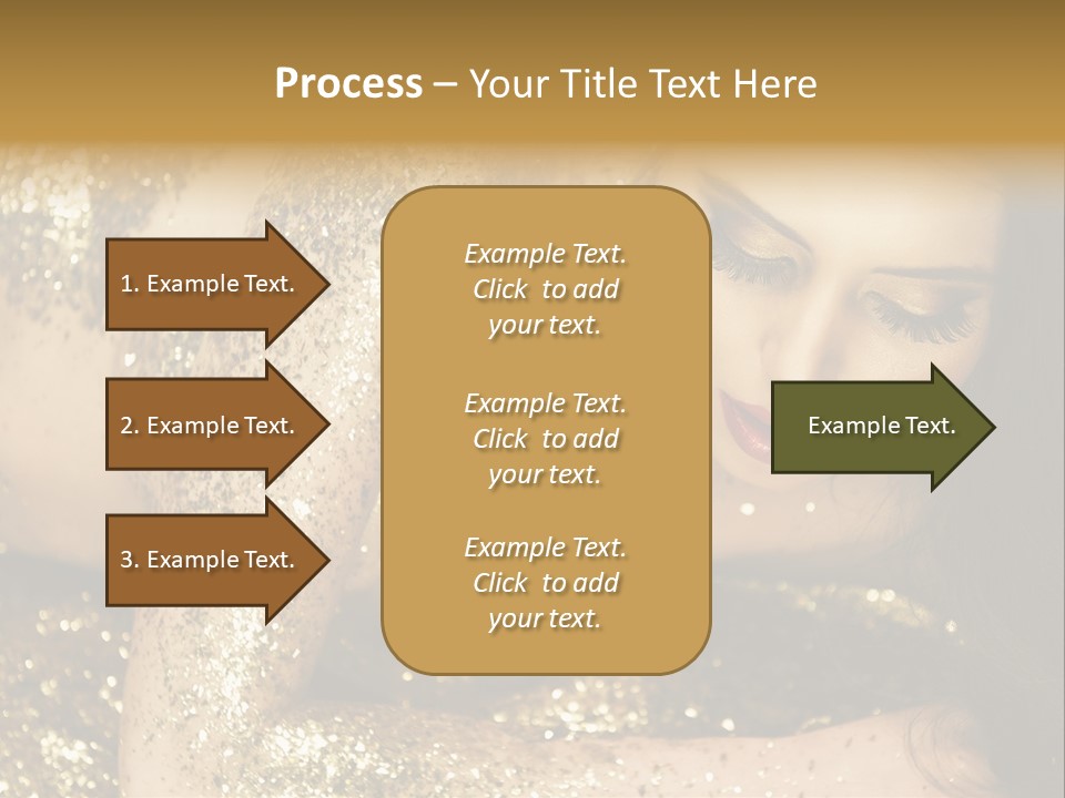 Shiny Golden Idea PowerPoint Template
