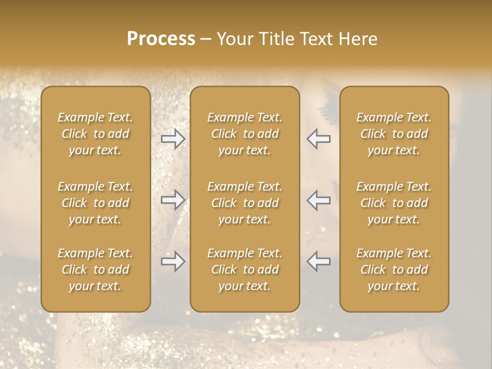 Shiny Golden Idea PowerPoint Template
