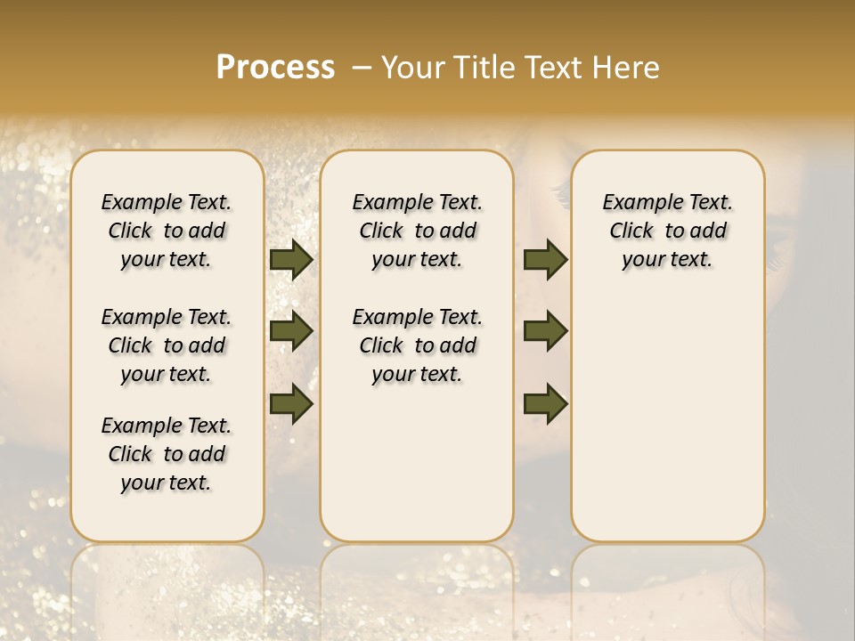 Shiny Golden Idea PowerPoint Template