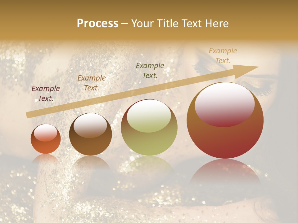Shiny Golden Idea PowerPoint Template