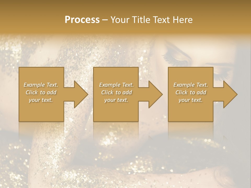 Shiny Golden Idea PowerPoint Template