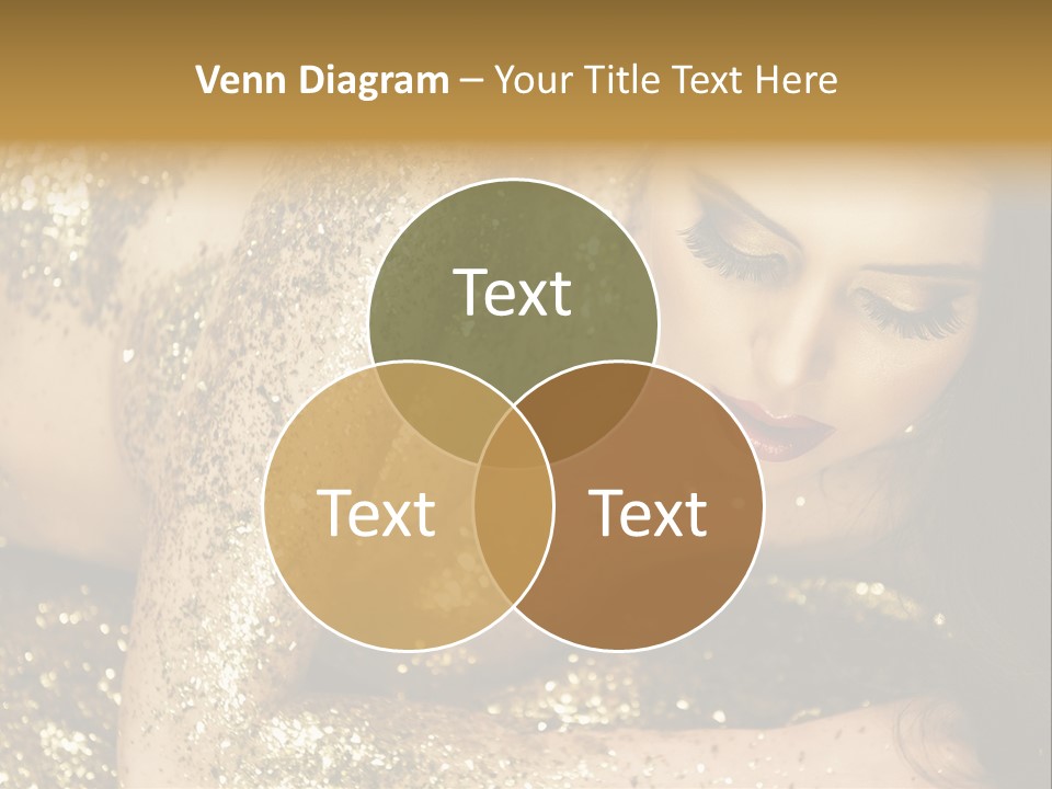 Shiny Golden Idea PowerPoint Template