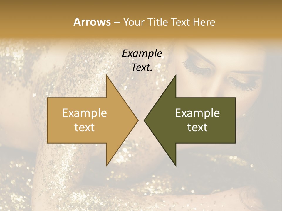 Shiny Golden Idea PowerPoint Template