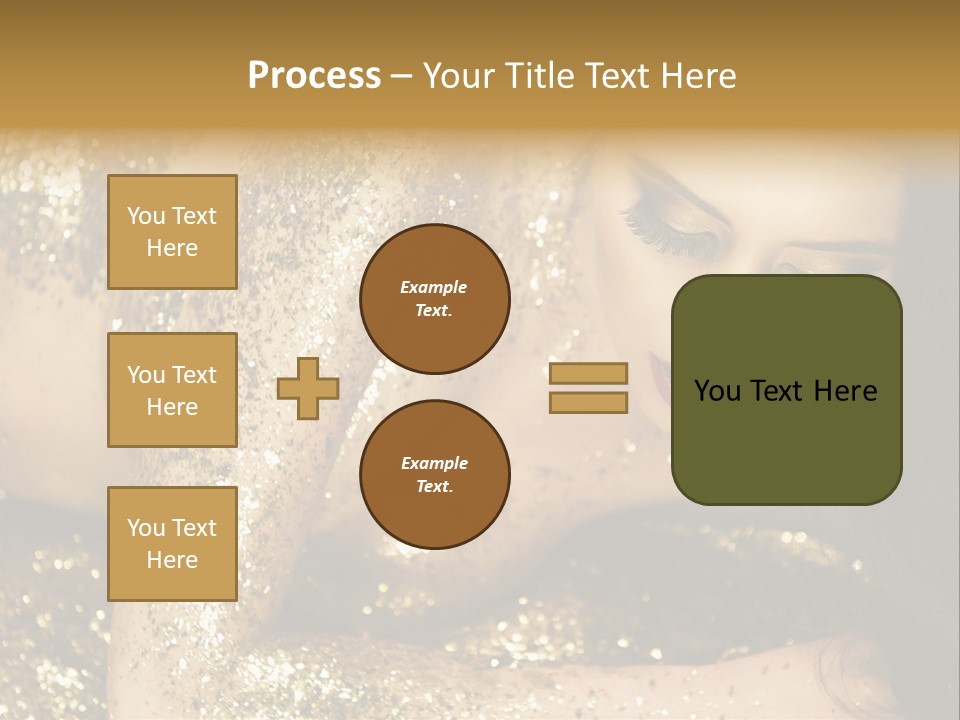 Shiny Golden Idea PowerPoint Template