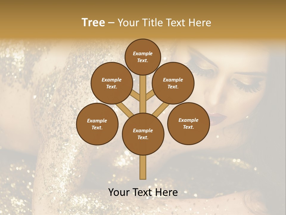 Shiny Golden Idea PowerPoint Template