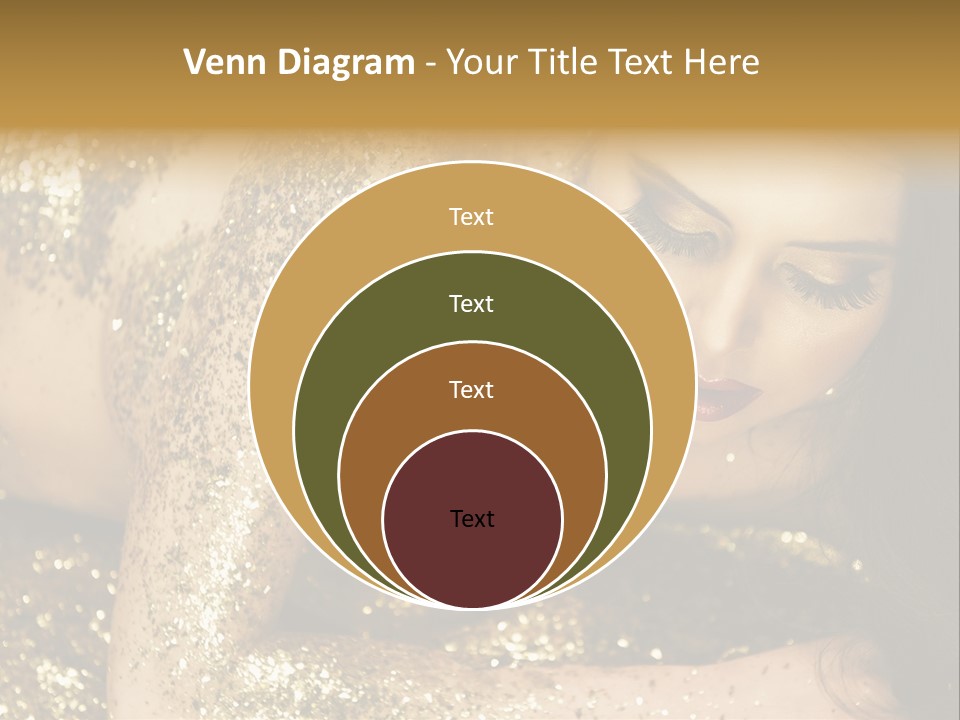 Shiny Golden Idea PowerPoint Template