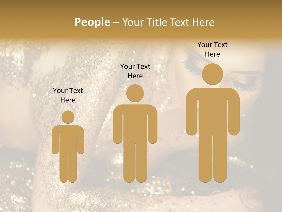 Shiny Golden Idea PowerPoint Template