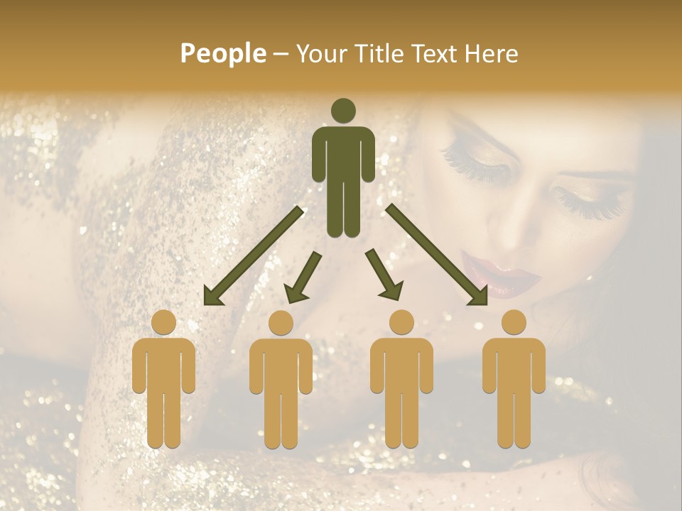 Shiny Golden Idea PowerPoint Template