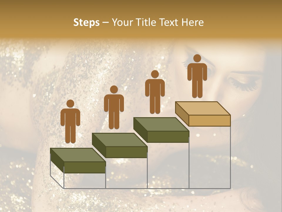 Shiny Golden Idea PowerPoint Template